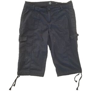 St. John's Bay Black Cargo Shorts
